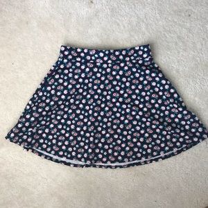 Charlotte Russe Navy Floral Skirt